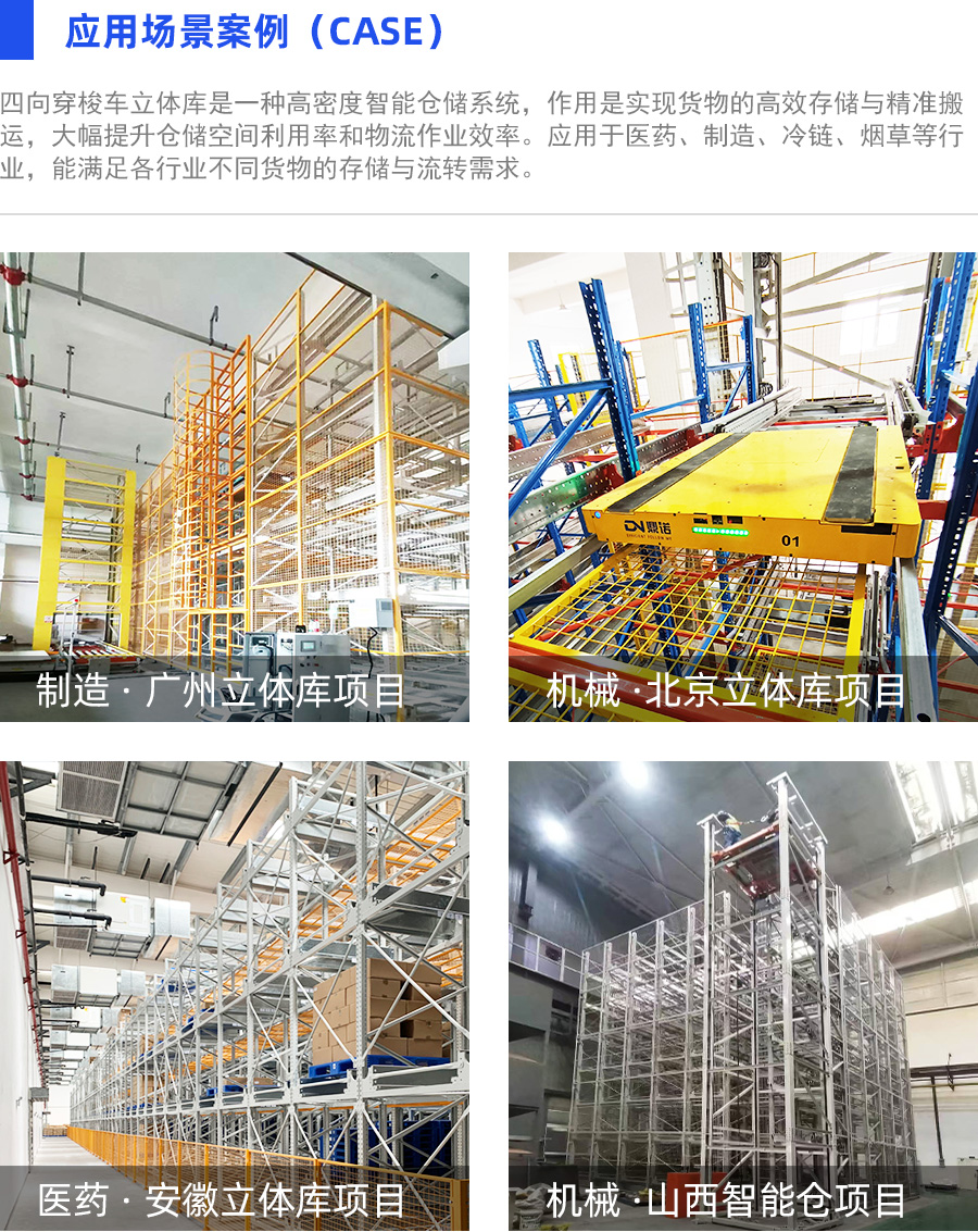 四向穿梭車自動化立體庫系統